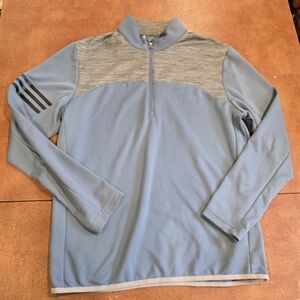 Adidas Slate Blue And Gray 1/4 Zip Medium Golf Shirt, Sweater Long Sleeve